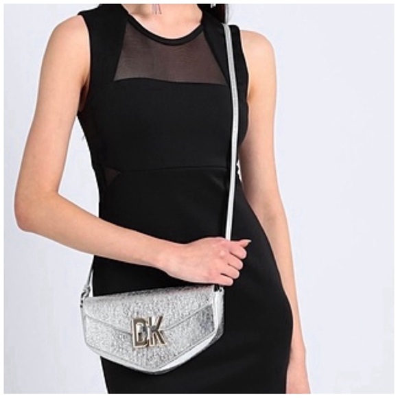 DKNY • Silver Milano Downtown Crossbody Bag - Picture 10 of 12